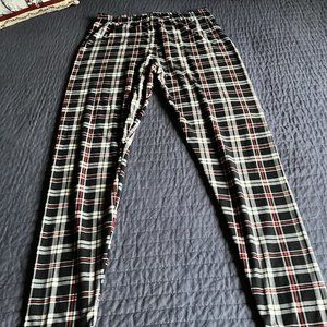 Womens Plaid Leggings - Size XL